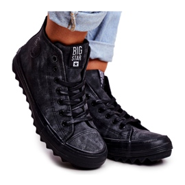 Sneakers da donna Big Star High Warmed Nero GG274069