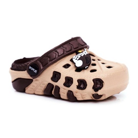Crocs Brown Foam per bambini Brown Plane Donald marrone