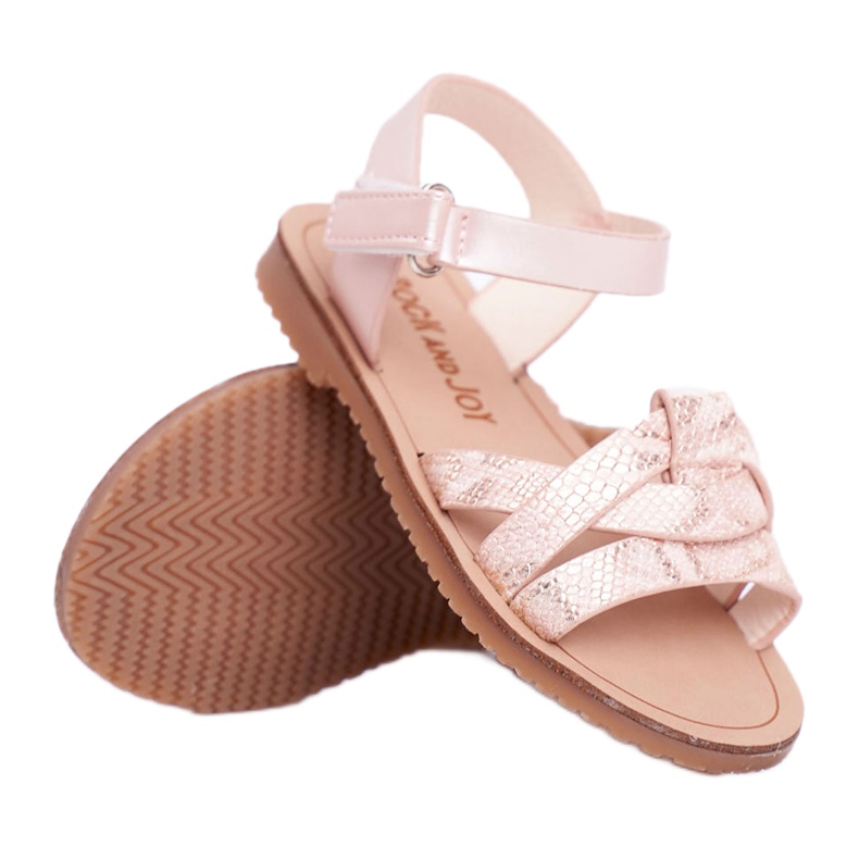 FRROCK Sandali Da Bambina Con Velcro Per Bambina Rosa Lilo giallo