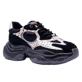 Scarpe Sportive da Donna Big Star di Daniel Lopez Nere e Oro FF274A524 nero giallo