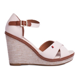 SEA Sandali da donna con zeppa Beige LaMane
