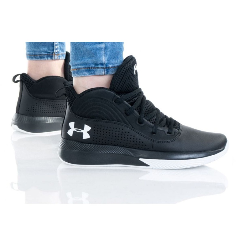 Under Armour Gs Lockdown 4 Jr 3022123-001 multicolore nero