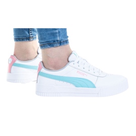 Puma Carina L Jr 370677 06 bianco arancia