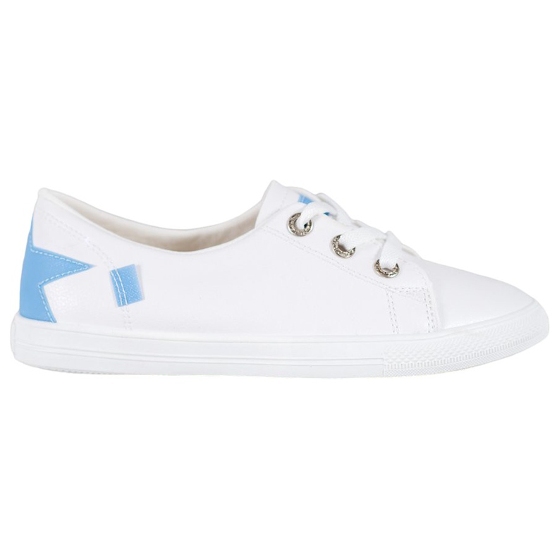Weide Sneakers Bianche Con Ecopelle bianca blu