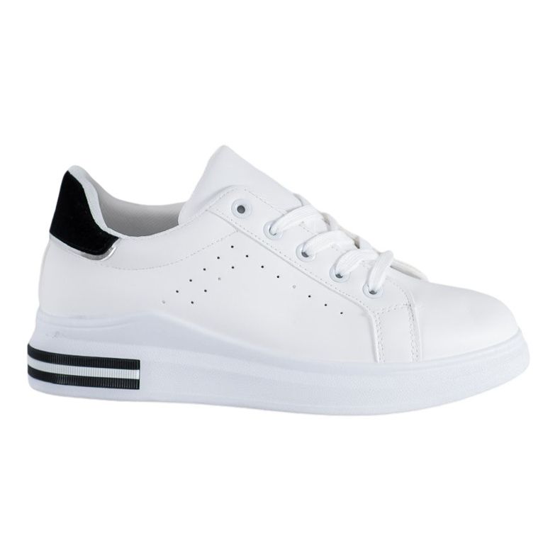 RTX WALK Sneakers in ecopelle alla moda bianca nero