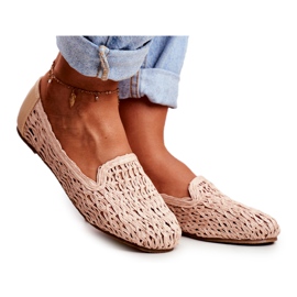Ballerine da donna Lu Boo Intrecciate Beige 4Ever