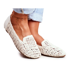 Ballerine da Donna Lu Boo Intrecciate Bianche 4Ever bianco