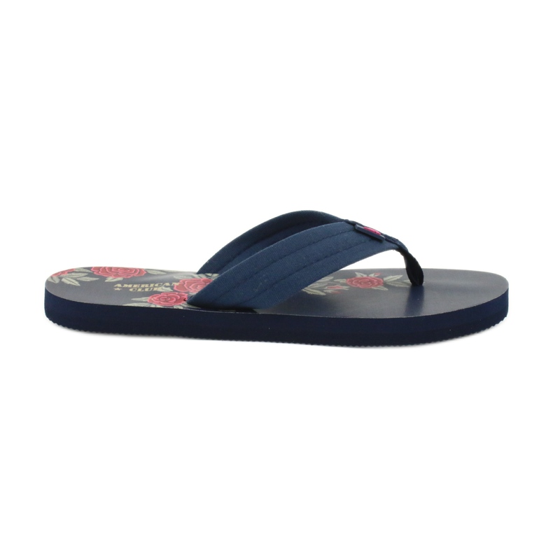 American Club Infradito in schiuma da donna americane JP04 rosso blu navy