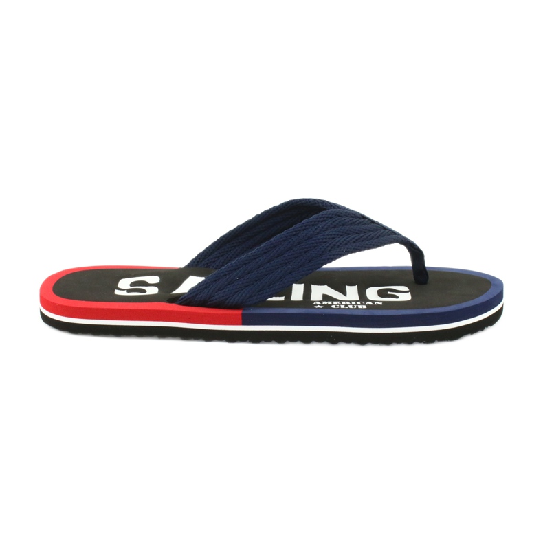 American Club Infradito da uomo American JP02 bianca nero rosso blu navy