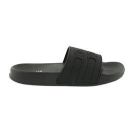 American Club Ciabatte da piscina da uomo americane NH15 a due righe nero