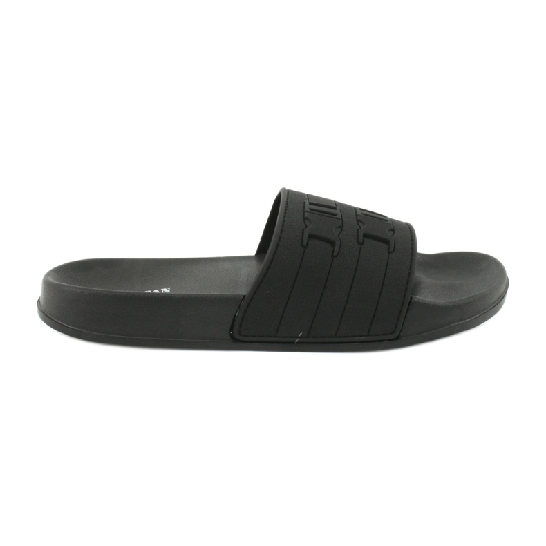 American Club Ciabatte da piscina da uomo americane NH15 a due righe nero