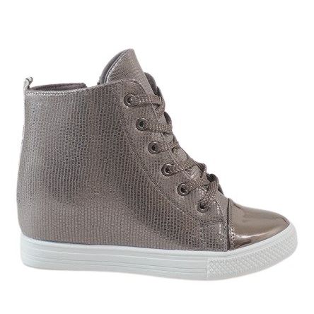 Sneakers con zeppa grigie 29333-3 grigio