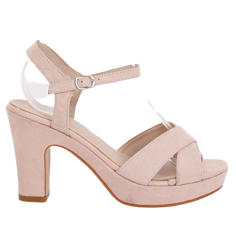 Sandali su un palo beige NS033P Beige
