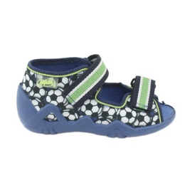 Scarpe da bambino Befado verde 250P078 bianco blu navy