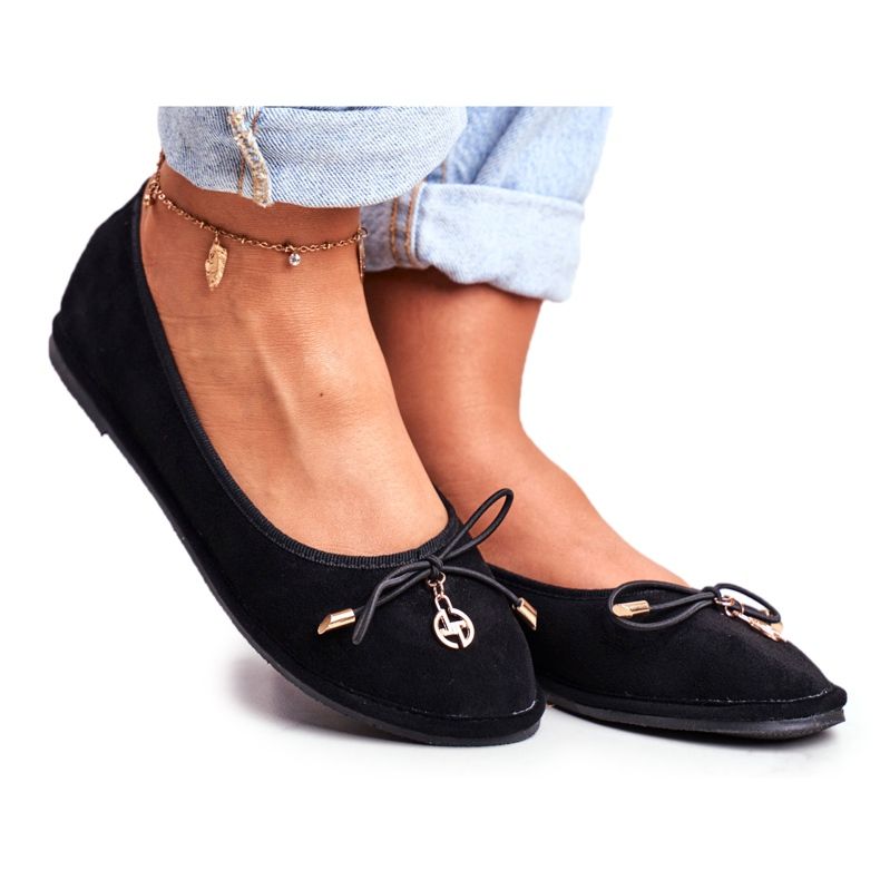 Ballerine da donna Lu Boo Suede Nere Layla nero