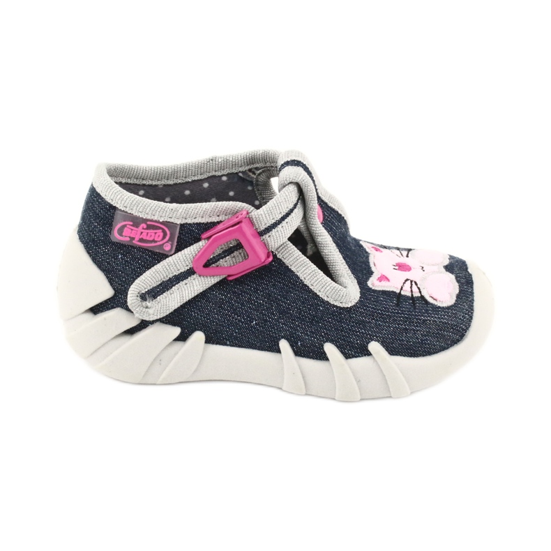 Scarpe per bambini Befado 110P378 blu navy rosa grigio