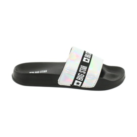 Pantofole da donna HOLO Big Star 274A005 nero grigio