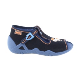 Scarpe per bambini Befado 217P105 blu navy arancia multicolore