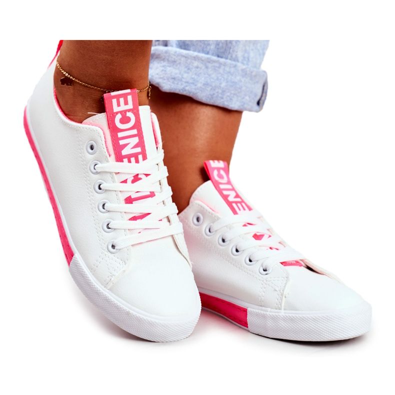 PS1 Sneakers Classiche da Donna Fucsia Ville bianca