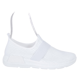 SHELOVET Scarpe sportive slip-on bianca