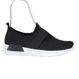 SHELOVET Scarpe sportive slip-on nero