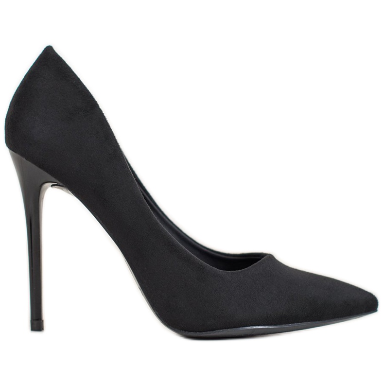 Small Swan Scarpe col tacco in camoscio nero