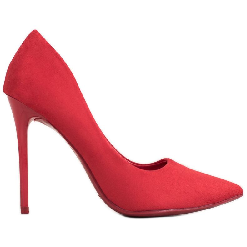 Small Swan Tacchi A Spillo Rossi Con Pelle Scamosciata rosso