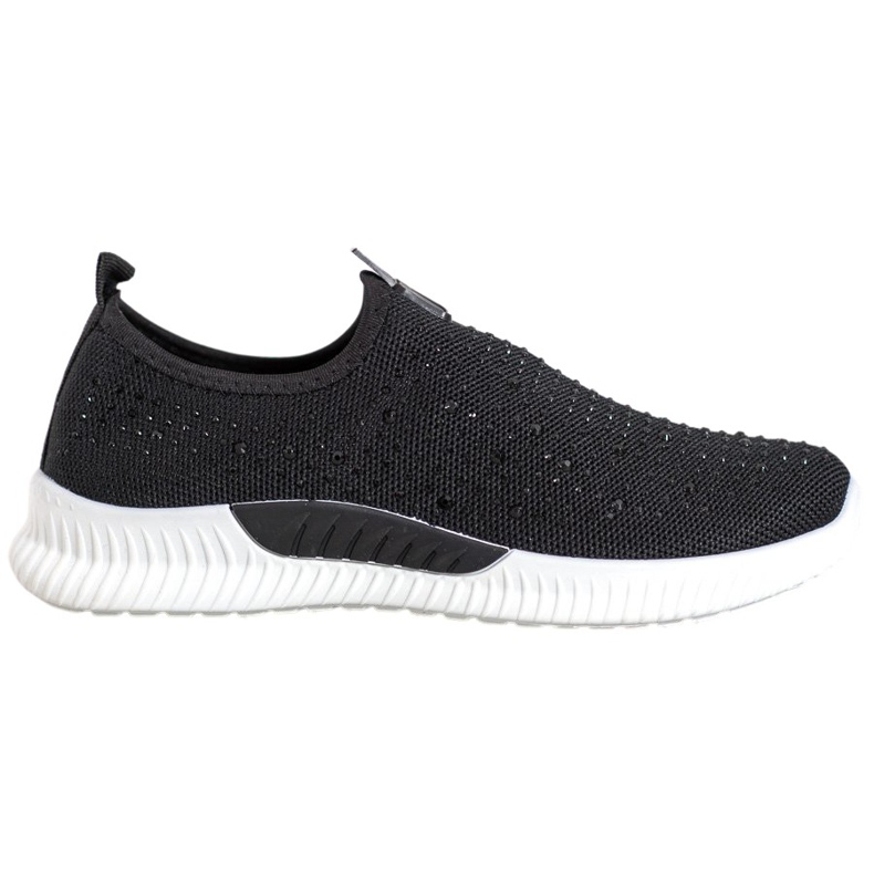 SHELOVET Scarpe Nere Con Cristalli nero
