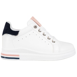 SHELOVET Scarpe da ginnastica bianche alla moda bianca