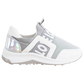Seastar Slipon sulla piattaforma dell'amore bianco grigio