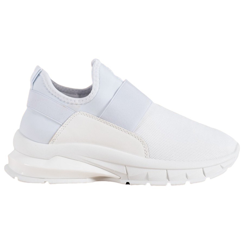SHELOVET Sneakers sportive slip-on bianca