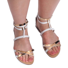 Sandali Laccati Blacha E-103 Bianco bianca