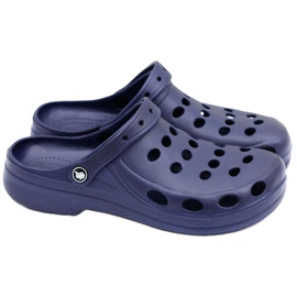 Flameshoes Sandali Pantofole da Uomo Navy Blue Crocs blu navy
