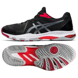 Scarpe da pallavolo Asics Netburner Ballistic Ff 2 M 1051A041-001 multicolore nero