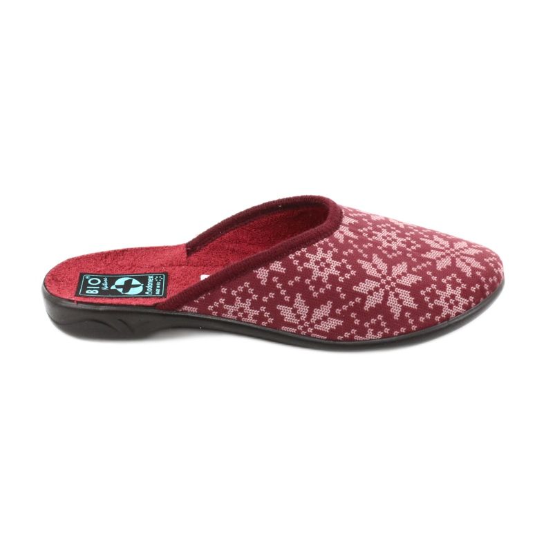 Pantofole Velour Adanex 25409 Borgogna rosso multicolore