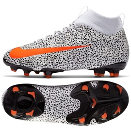Nike Mercurial Superfly 7 Academy CR7 FG / MG Jr CV3182-180 scarpe da calcio multicolore bianca