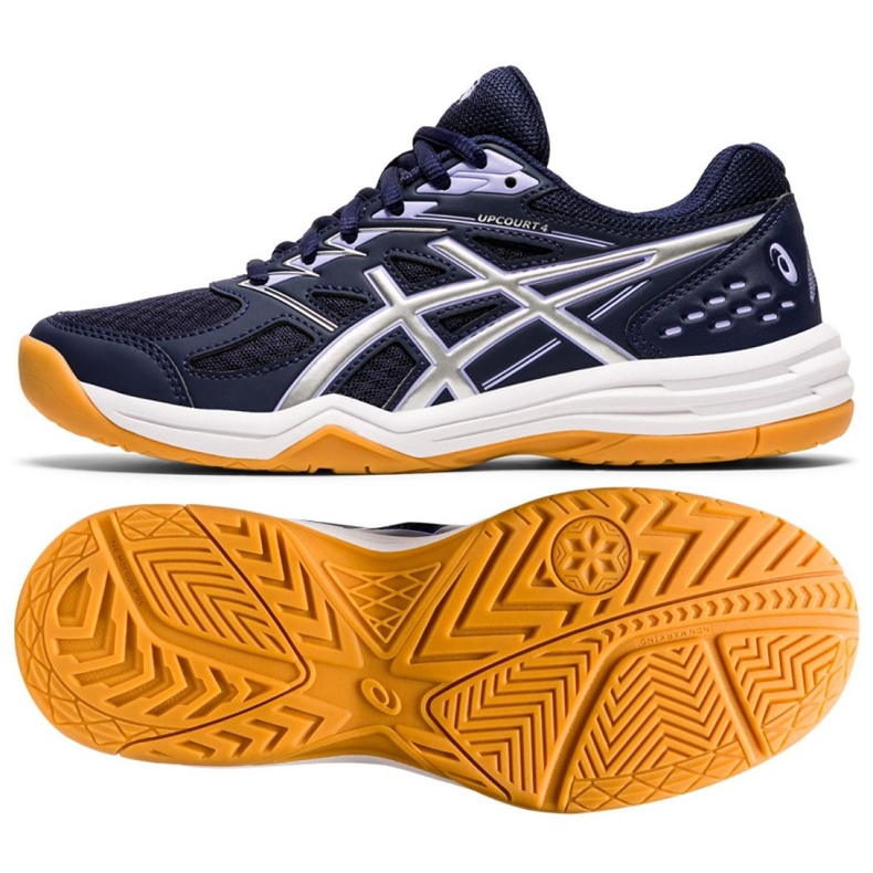 Asics Upcourt 4 W 1072A055-400 scarpe da pallavolo multicolore blu navy