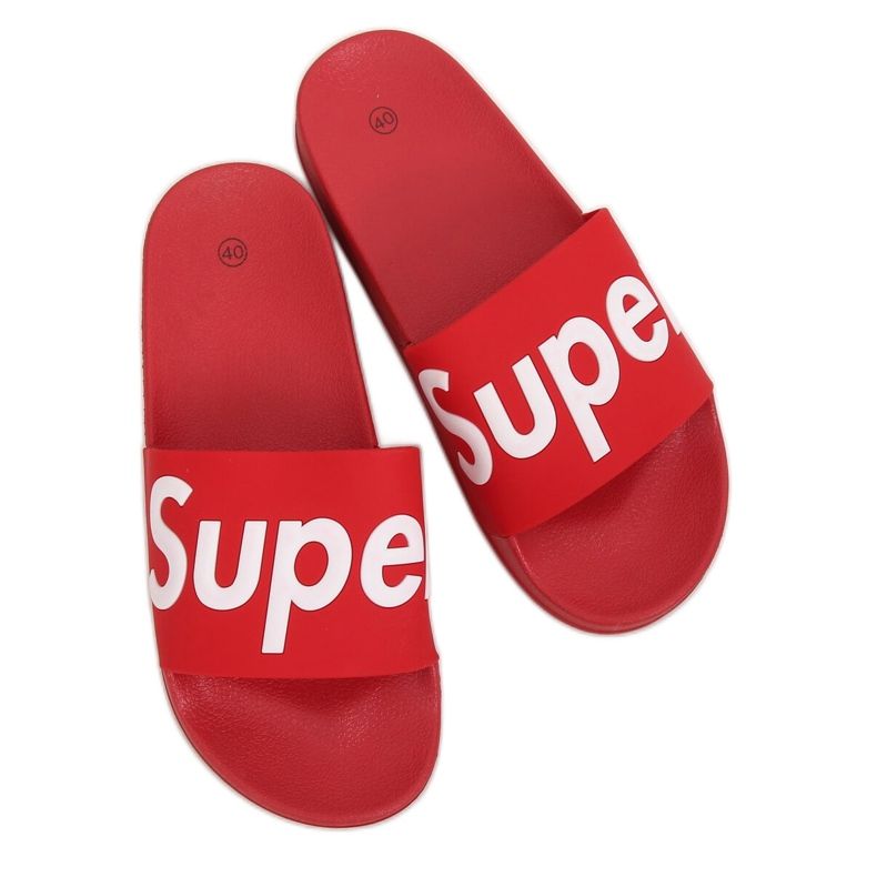Red Pantofole rosse da donna CK110 Red rosso