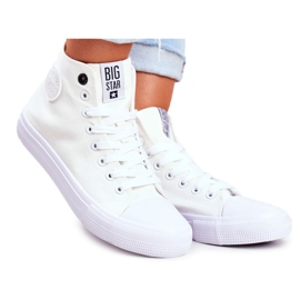 Sneakers Alte da Donna Big Star Bianche FF274A171 bianca