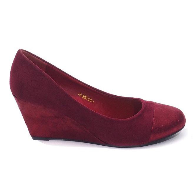 Décolleté con zeppa 20-292 Vino rosso