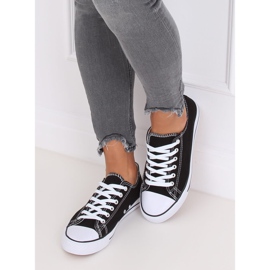 Sneakers classiche da donna nere JD05 NERO/BIANCO