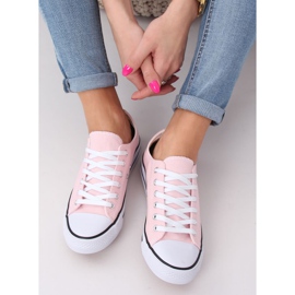 Sneakers classiche da donna rosa chiaro JD05P Pink