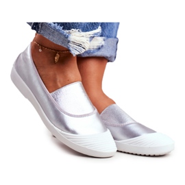 LU BOO Sneakers Slip On Sneakers Slip-on Argento Justy grigio