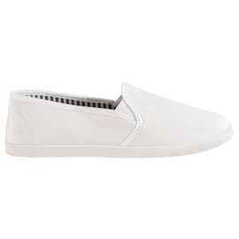 SHELOVET Comode scarpe da ginnastica slip-on bianco