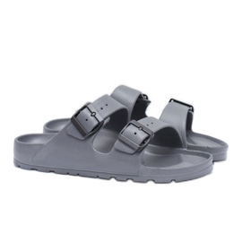 Flameshoes Pantofole da uomo grigie da giardino leggere grigio