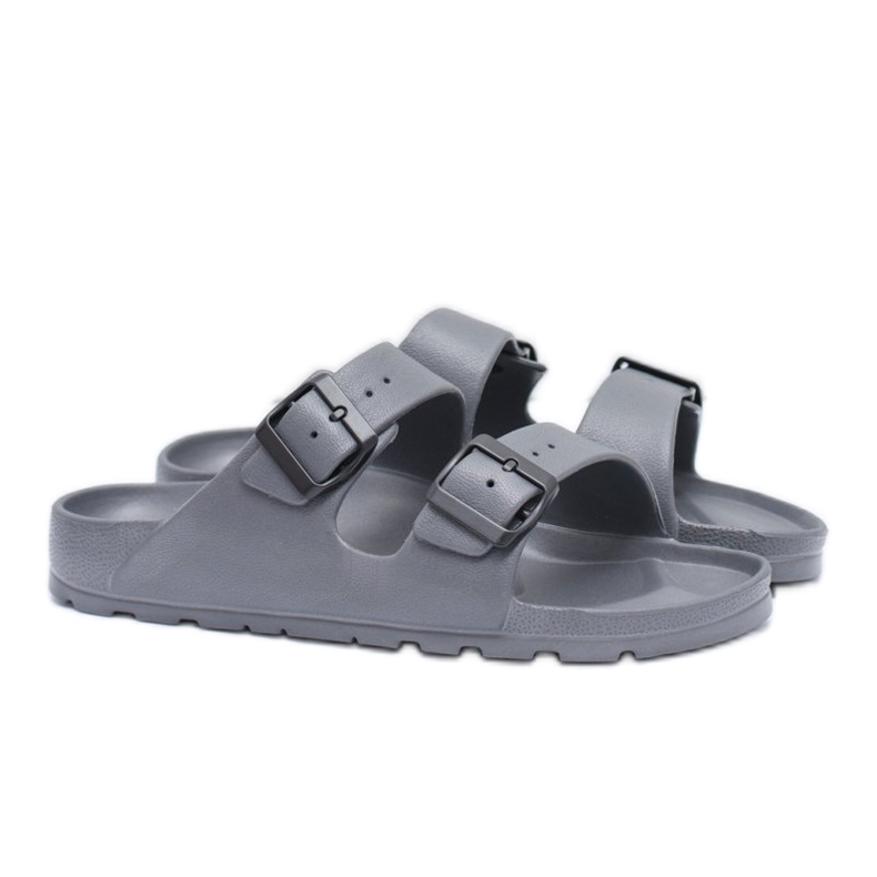 Flameshoes Pantofole da uomo grigie da giardino leggere grigio