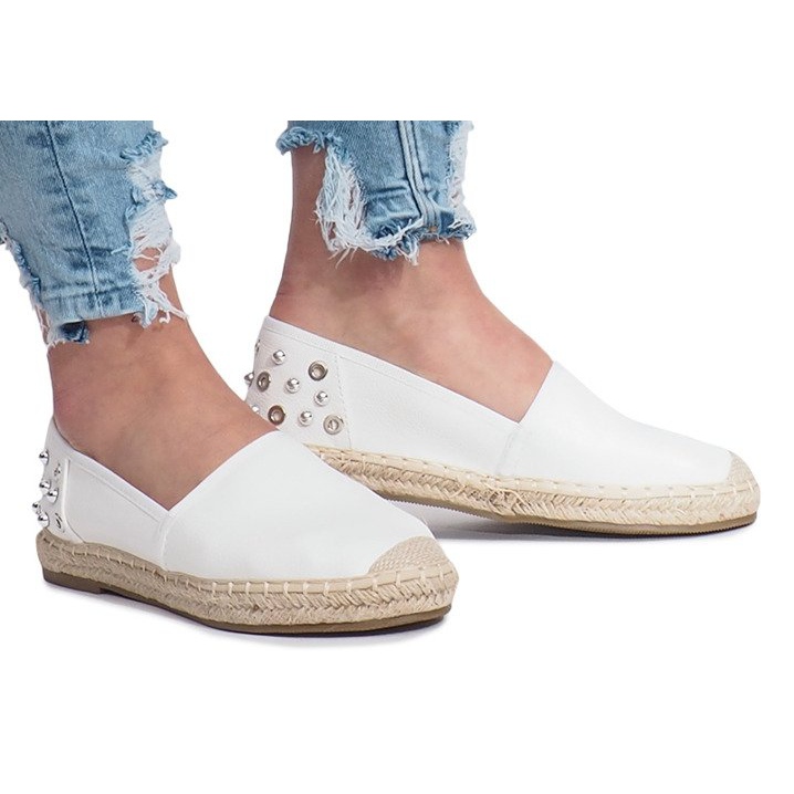 Espadrillas bianche con borchie Dolita bianca