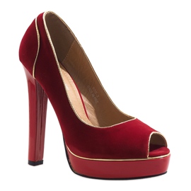 Stiletto Classico Sulla Piattaforma 805 Rosso