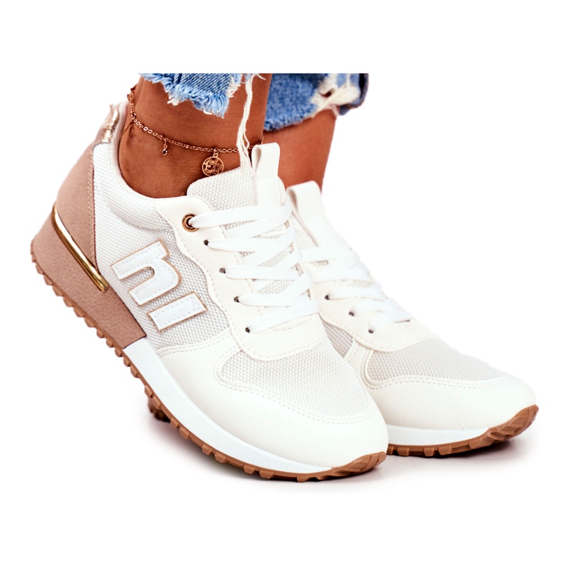 EVE Scarpe sportive da donna Beige Golden Maddie Elements