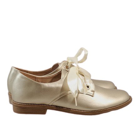 Scarpe stringate dorate 188-233 d'oro giallo